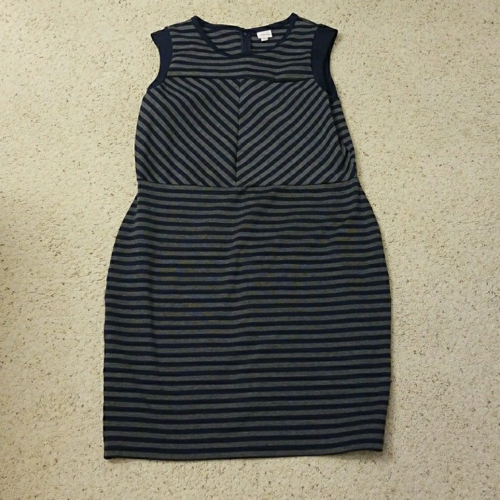 Merona Dress  Navy and Gray
